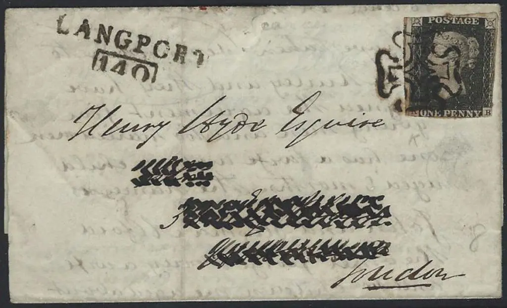 1840 1d black with bold upright black Maltese ... Image 1++