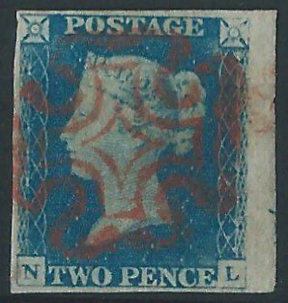 1840 2d pale blue Plate 1. Cancelled by a neat red ... Image 1++
