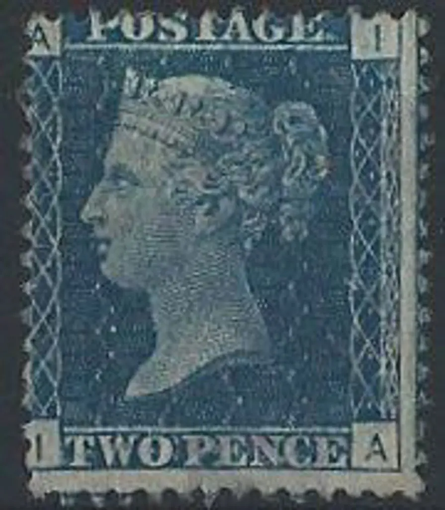 1858/79 2d blue QV, plate 15. MLH but poorly ... Image 1++