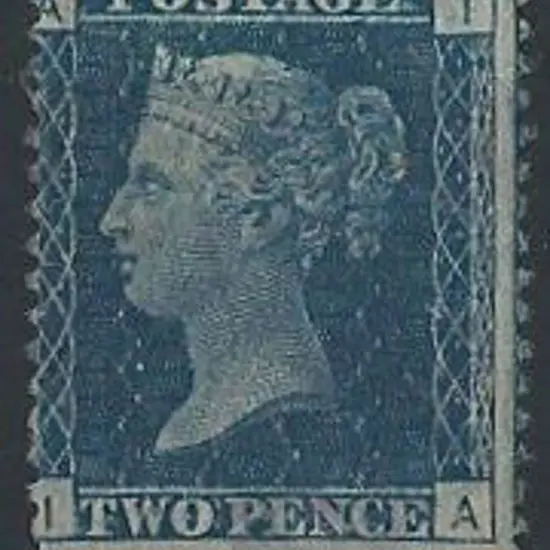 1858/79 2d blue QV, plate 15. MLH but poorly ...