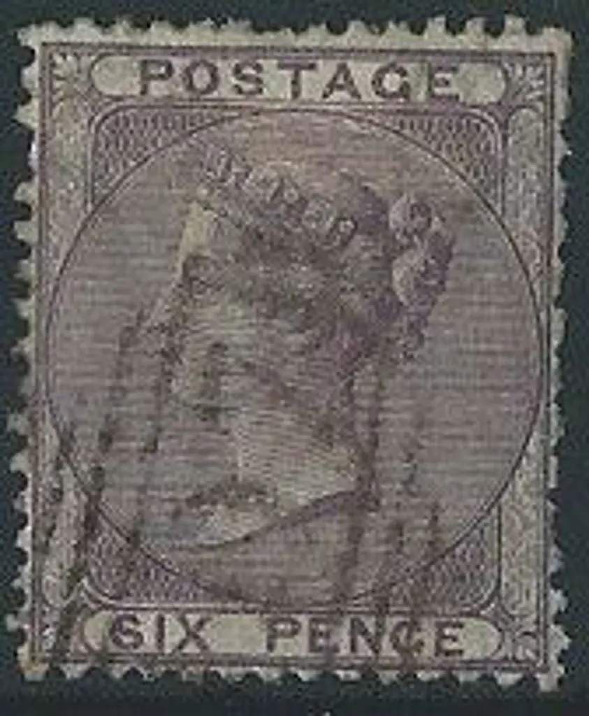 1856 6d deep lilac with light BN cancel. Shortish ... Image 1++