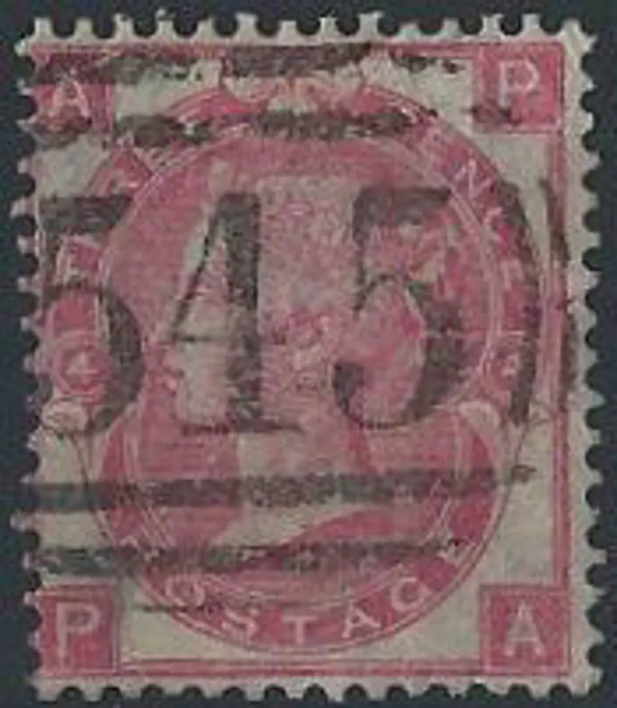 1865 3d rose QV, Plate 4 F/U with clear "545" ... Image 1++