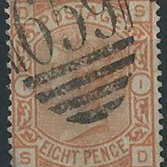 1876 8d orange F/U with BN "659" obliterator. SG ...
