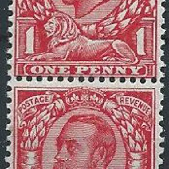 1912 1d bright scarlet with Imperial Crown wmk in ...