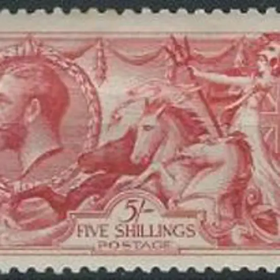 1918/19 Seahorses in Bradbury Wilkinson printing. ...