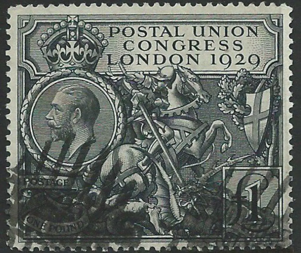 1929 £1 P.U.C. Sound used but heavy lattice ... Image 1++