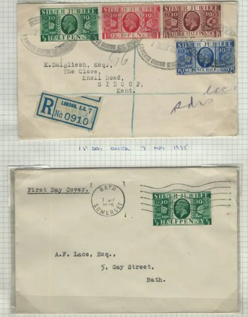 1935 (7th May) Silver Jubilee set of 4 on Reg'd ... Image 1++