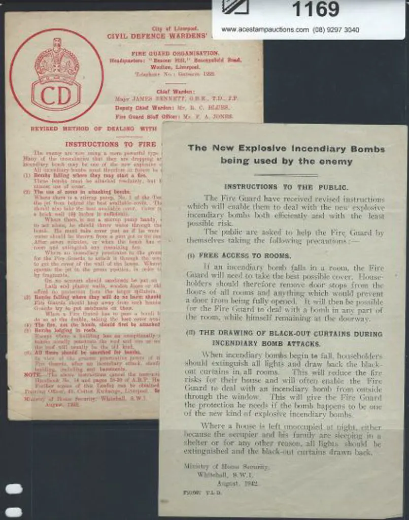 1942 Ministry of Home Security instructions to the ... Image 1++