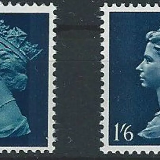 1967/70 1/6d QEII Machin with "Greenish-blue ...