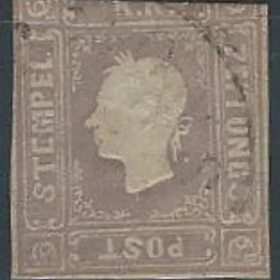 Austria 1858 Newspaper Stamp, pale lilac, with 3 ...
