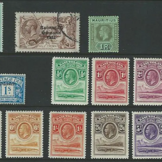 Basutoland 1933 KGV complete set to 10/- MLH (Cat. ...