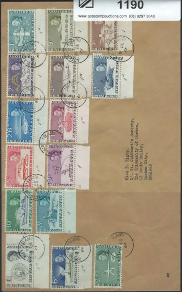 BAT 1963 ½d to £1 black & light blue set of 15 F/U ... Image 1++