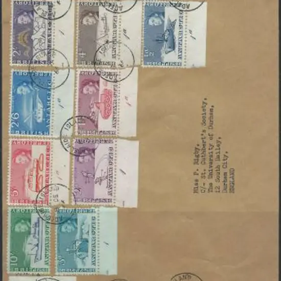 BAT 1963 ½d to £1 black & light blue set of 15 F/U ...