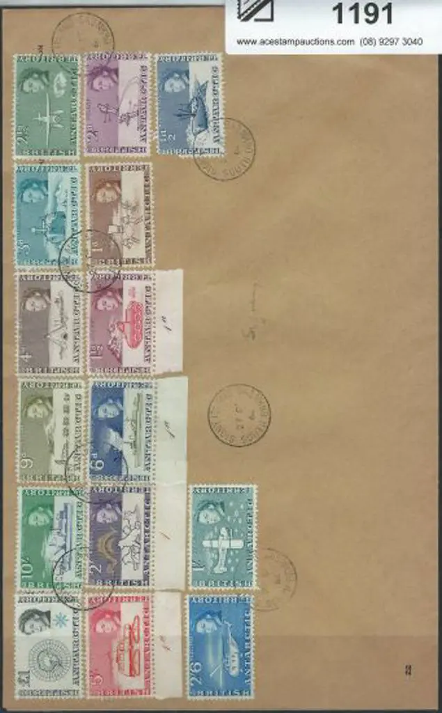BAT 1963 ½d to £1 black & light blue set of 15 F/U ... Image 1++