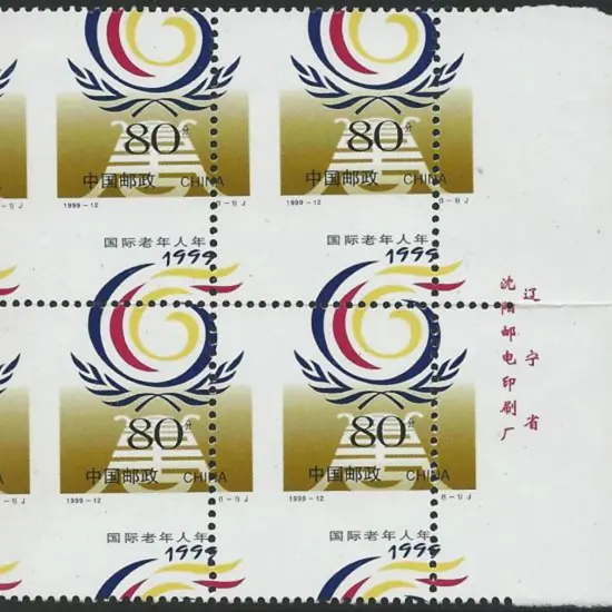 China 1999 80f International Year of the Elderly ...