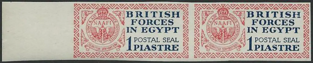 Egypt-British Forces 1932 1p deep blue & red ... Image 1++