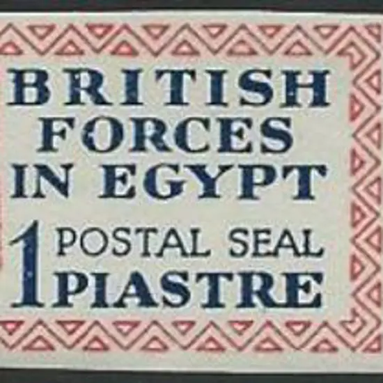 Egypt-British Forces 1932 1p deep blue & red ...