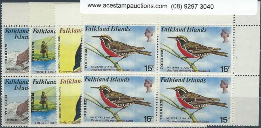 Falkland Is. 1974 Tourism set of 4 in matching ... Image 1++