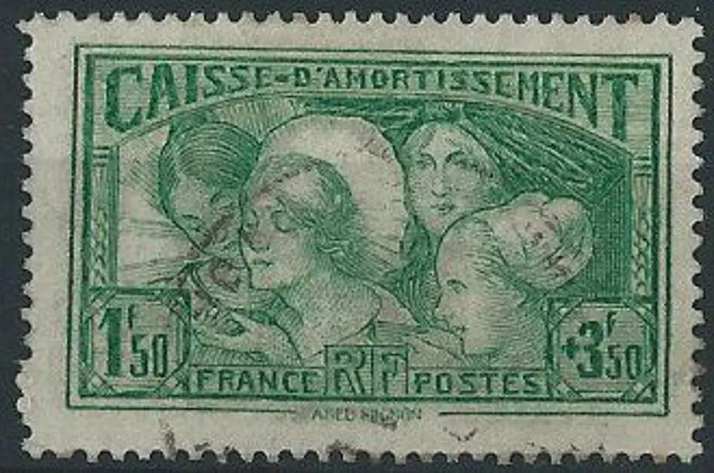 France 1931 1f50 + 3f50 green Sinking Fund ... Image 1++