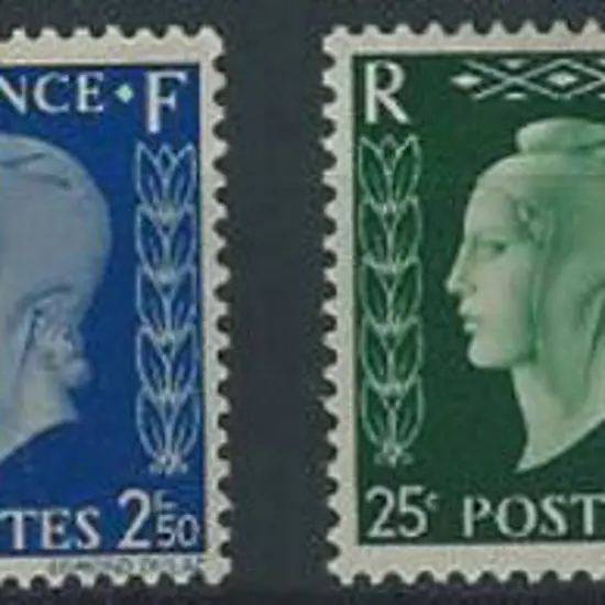 France 1944/45 Mariane special issues of 25¢ ...
