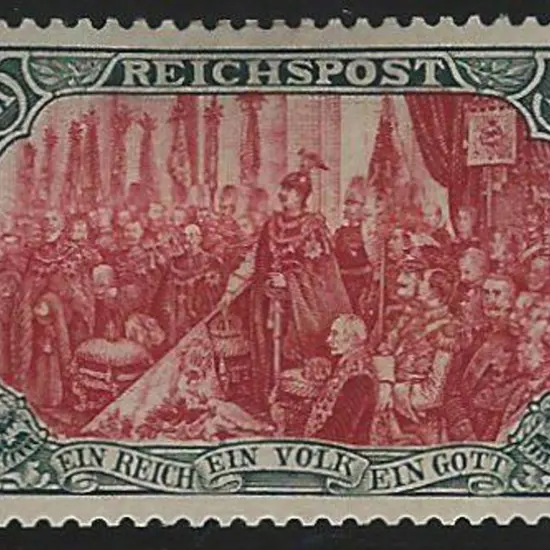 Germany 1900 5mk REICHSPOST. MLH with average ...