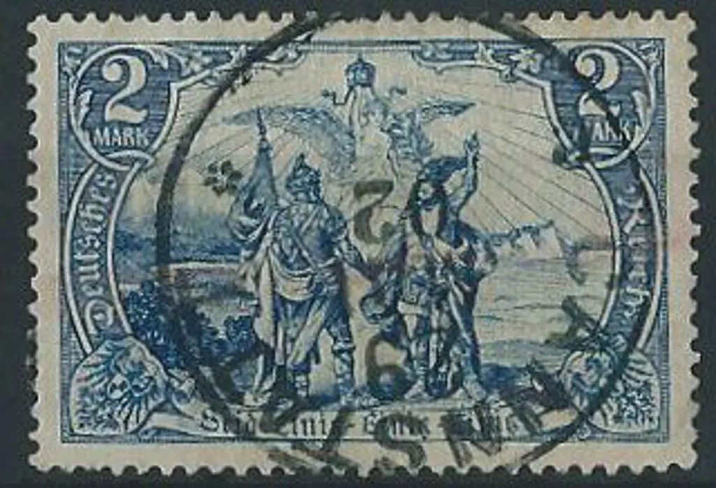 Germany 1902 2mk Gothic Script, type I. F/U. SG ... Image 1++