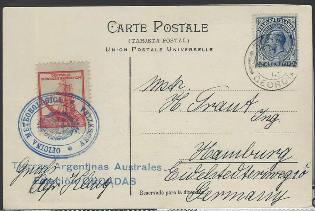 Germany 1913 German Antarctic Expedition ppc with ... Image 1++