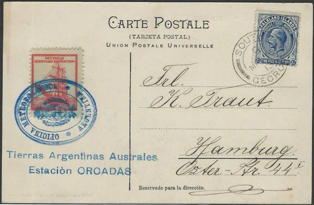 Germany 1913 German Antarctic Expedition ppc with ... Image 1++