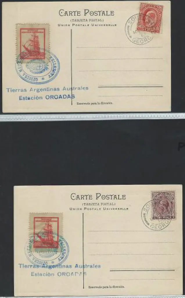Germany 1913 German Antarctic Expedition set of 4 ... Image 1++