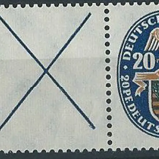 Germany 1925 20Pf Welfare Fund & the se-tenant X ...