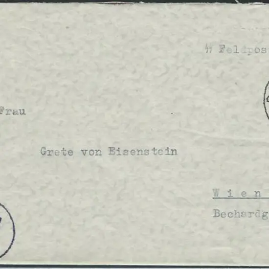 Germany 1942 (2nd Jan) Feldpost stampless cover to ...