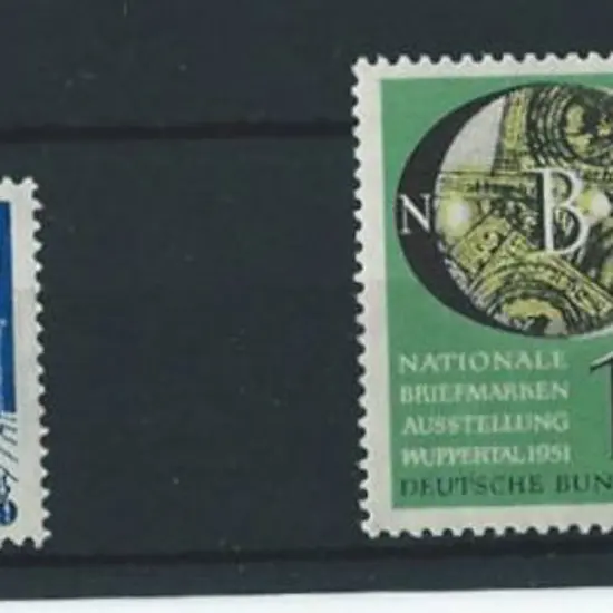 Germany-West 1949 30pf UPU & 1951 NBA pair MUH. SG ...