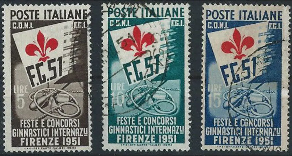 Italy 1951 Gymnastics Festival Florence. F/U set, ... Image 1++