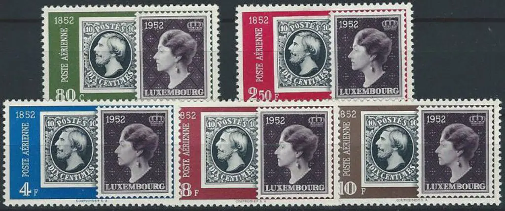 Italy 1952 Stamp Centenary Airs set of 5. MLH. SG ... Image 1++