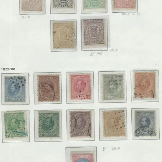 Netherlands 1869/71 set of 6 with the 2¢ used & 1¢ ...