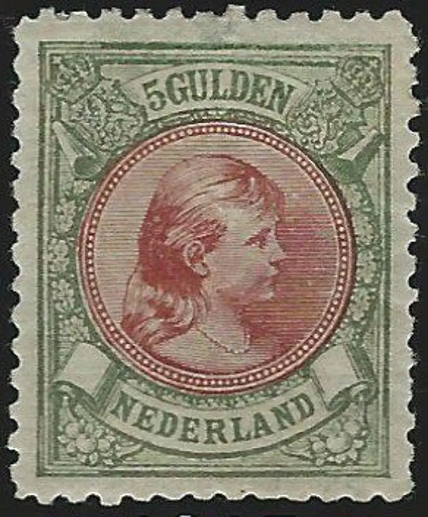 Netherlands 1893/98 5g lake & bronze green. MLH ... Image 1++