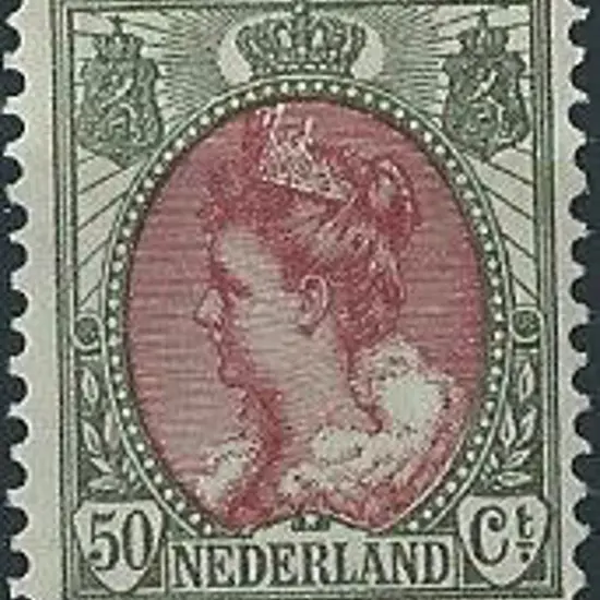 Netherlands 1898 50¢ lake & bronze green. Fine MLH ...