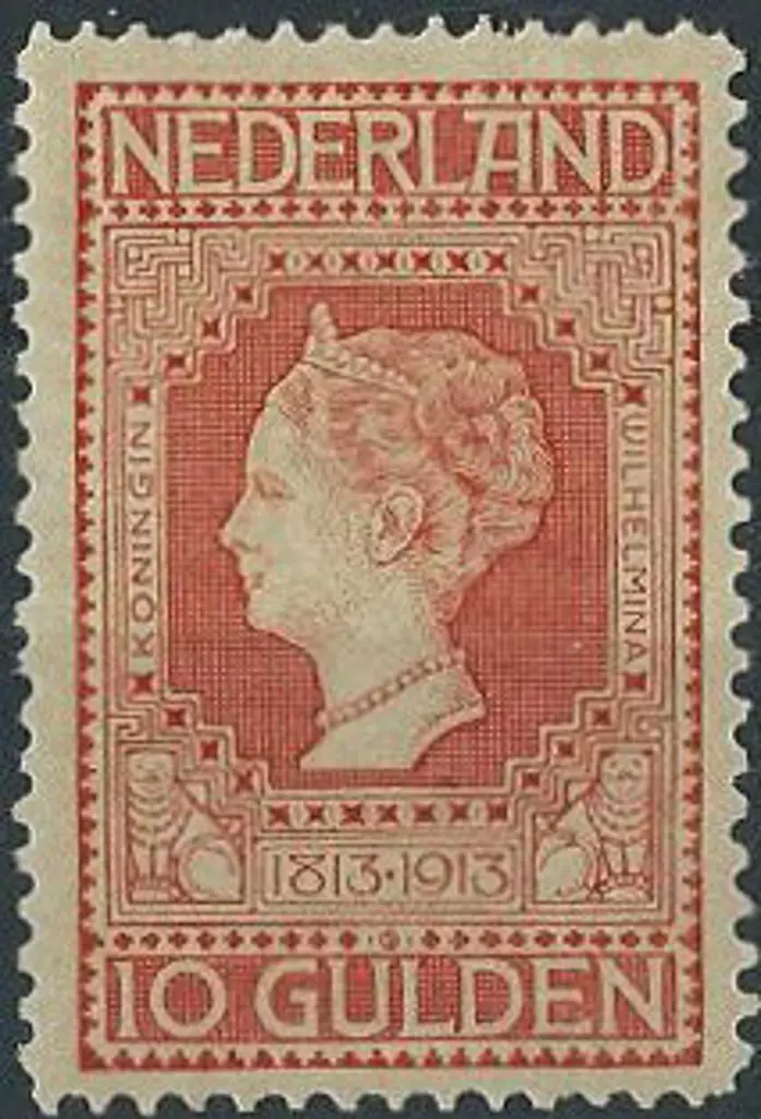 Netherlands 1913 10g Centenary MLH with hinge ... Image 1++