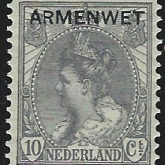 Netherlands 1913 "ARMENWET" ovpts complete incl ...