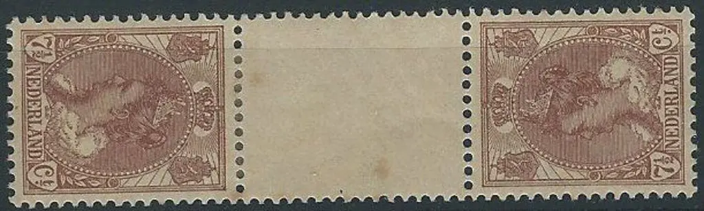 Netherlands 1924 7½¢ brown Queen Wilhelmina ... Image 1++