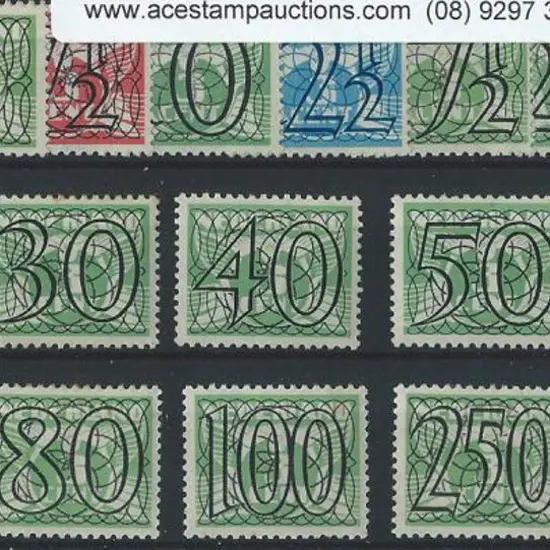 Netherlands 1940 Surcharges complete set of 18. ...