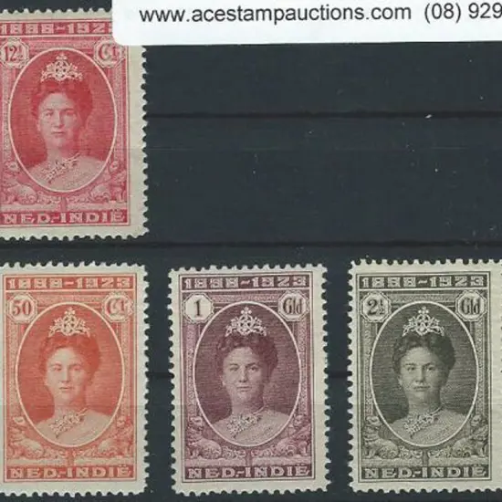 Netherlands Indies 1923 Silver Jubilee set to 5g ...