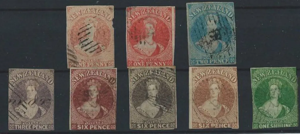 New Zealand 1855-1864 Chalon group comprising ... Image 1++