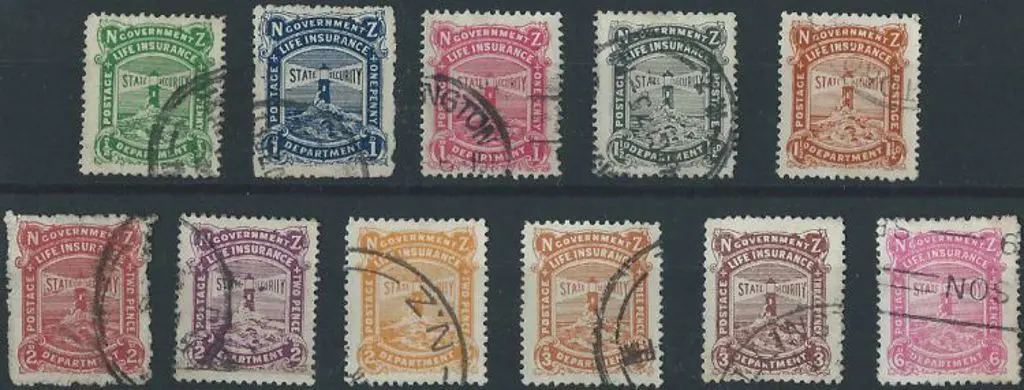 New Zealand 1913/27 Govt Life Insurance D.L.R. set ... Image 1++