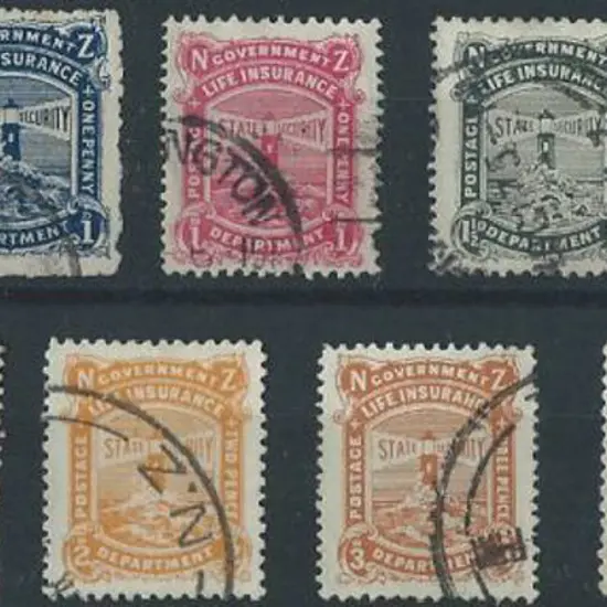 New Zealand 1913/27 Govt Life Insurance D.L.R. set ...