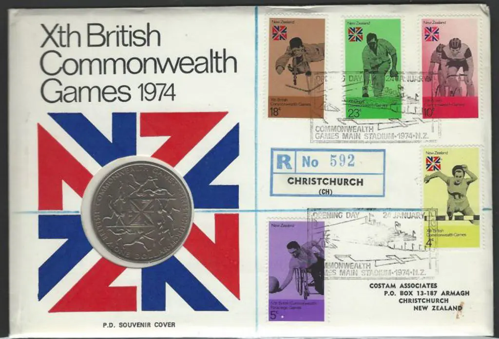 New Zealand 1974 (24th Jan) Commonwealth Games $1 ... Image 1++