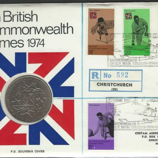 New Zealand 1974 (24th Jan) Commonwealth Games $1 ...