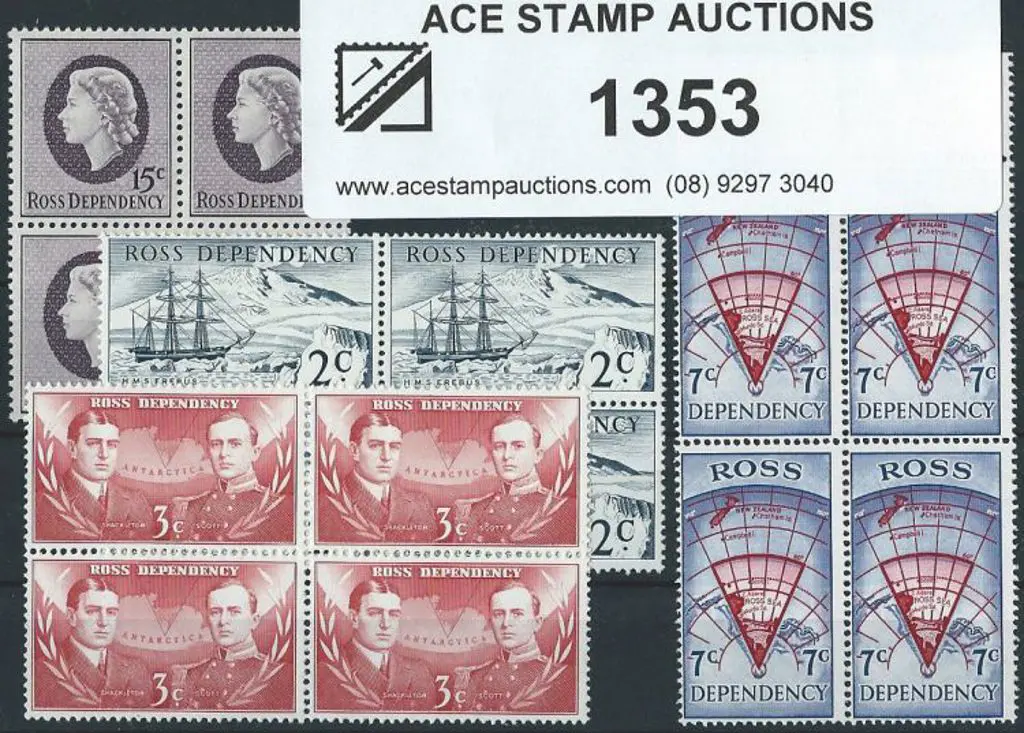 New Zealand-Ross Dependency 1967 2c to 15c ... Image 1++