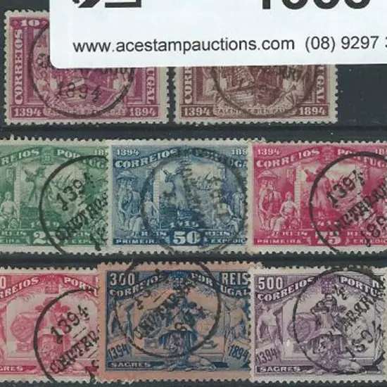 Portugal 1894 Prince Henry set of 13 with commem ...