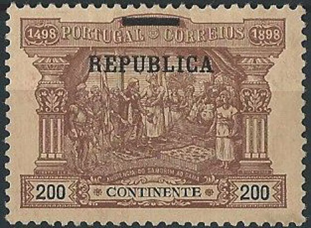 Portugal 1911/12 200r brown on buff with ... Image 1++